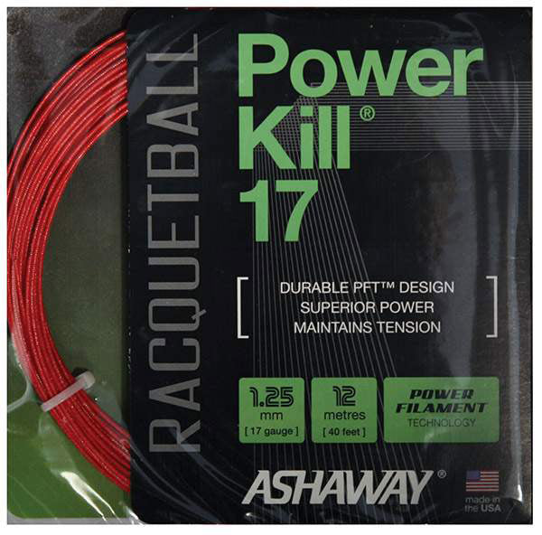 Ashaway PowerKill 17 Racquetball vid-40212200161367 @size_OS ^color_RED