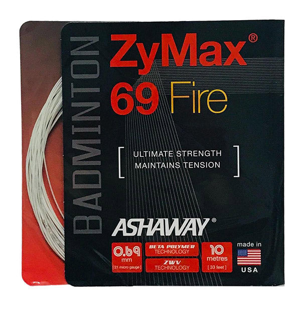 Ashaway Zymax 69 Fire Badminton (White) vid-40181824159831