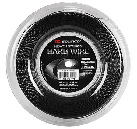 Solinco Barb Wire Reel 656' (Black) – PlayYourCourt