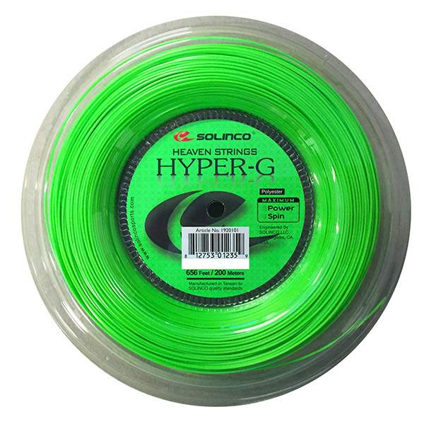 Solinco Hyper-G Reel 656' (Lime) vid-40173520126039