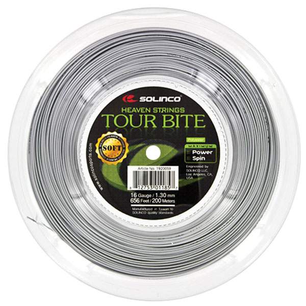 Solinco Tour Bite Soft Reel 656' (Silver) vid-40174001946711