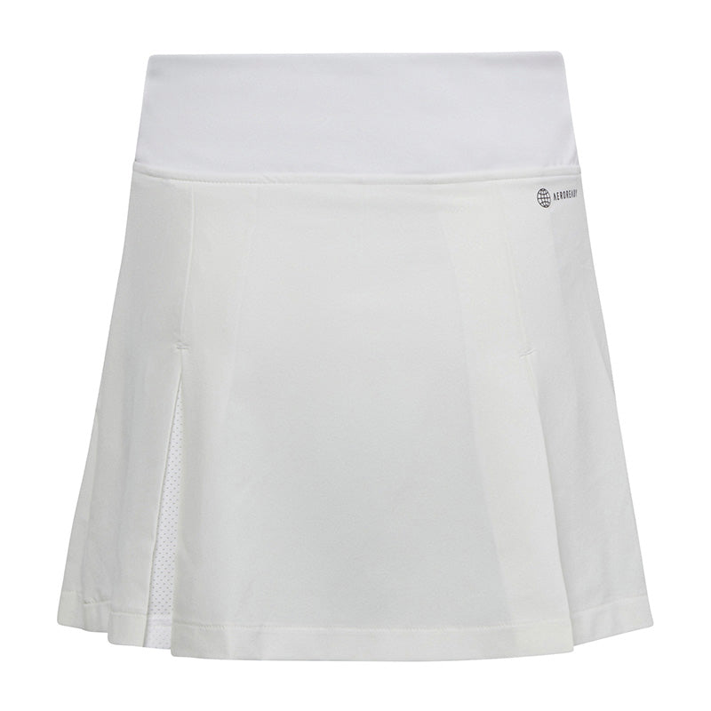 adidas Girls Club Pleated Skirt (White) vid-40142673707095