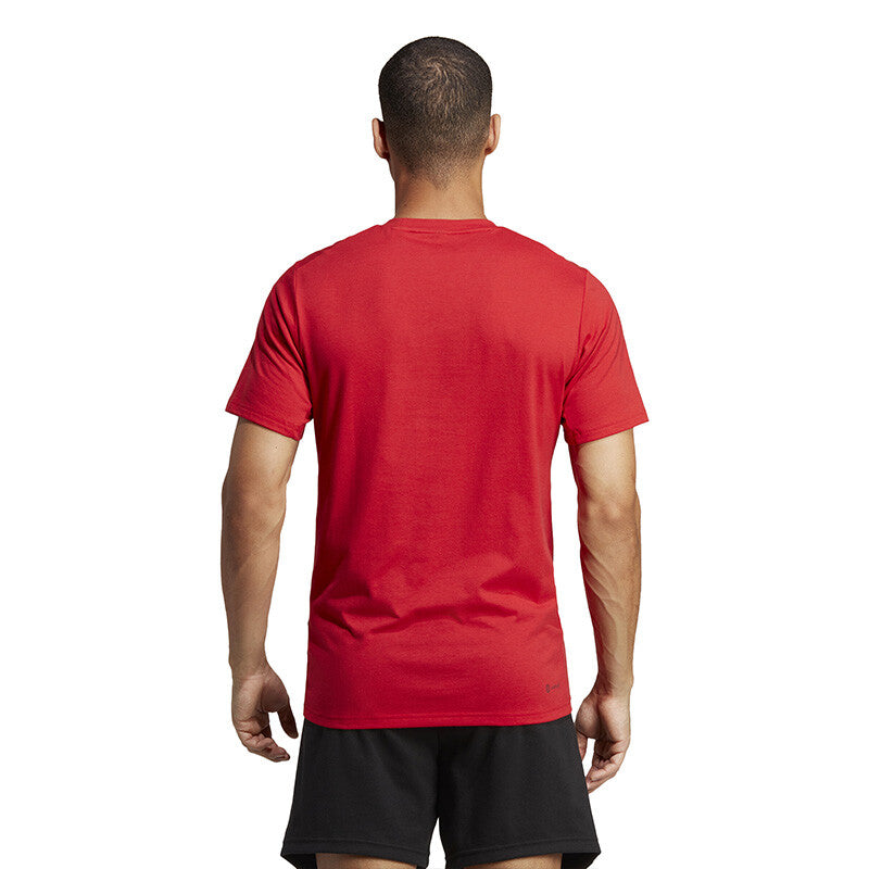 adidas Train Essentials Feelready Tee (M) (Red) vid-40407491805271 @size_XL ^color_RED