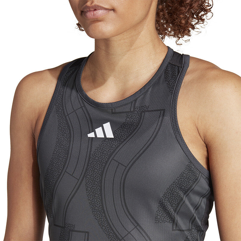 adidas Club Graphic Tank (W) (Carbon/Black) vid-40427643633751 @size_S ^color_GRY