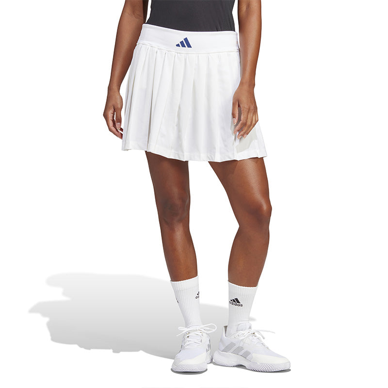 adidas Premium Clubhouse Pleated Skirt (W) (White) vid-40142648737879
