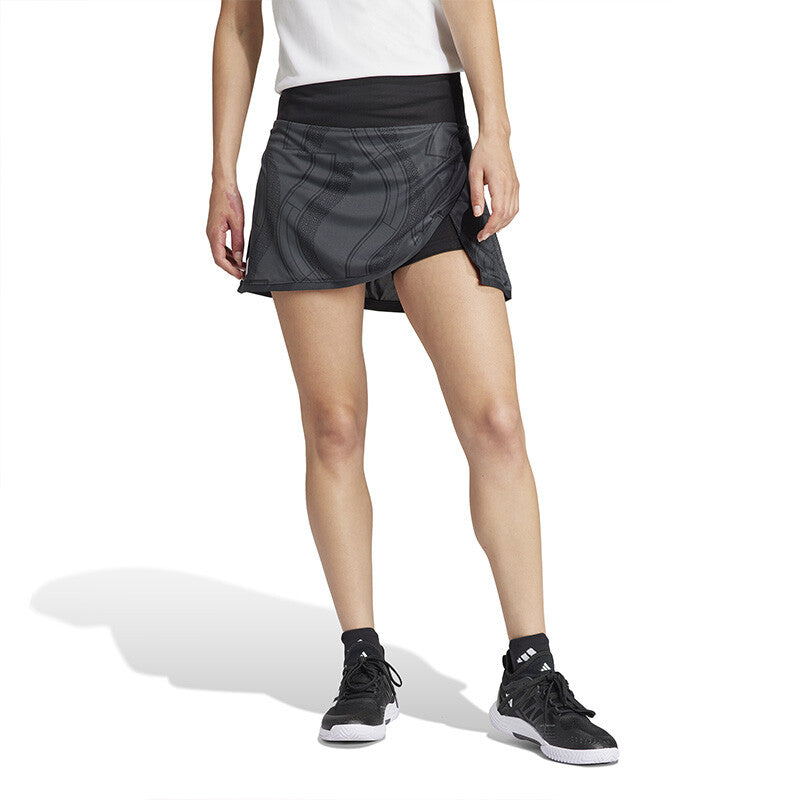 adidas Club Graphic Skirt (W) (Carbon/Black) vid-40427643830359 @size_L ^color_GRY