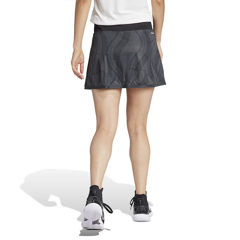 adidas Club Graphic Skirt (W) (Carbon/Black) vid-40427643830359 @size_L ^color_GRY