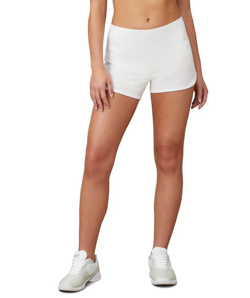 FILA Pickleball Double Layer Shorts (W) (White) vid-40175224619095