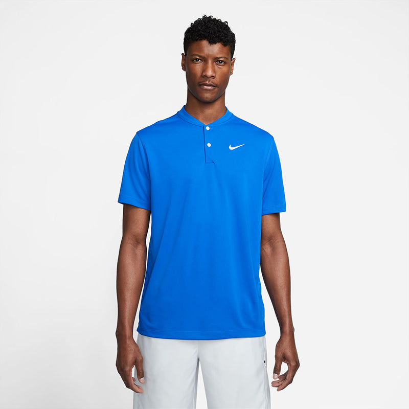 Nike Court Dri-FIT Blade Solid Polo (M) (Royal) vid-40198777176151 @size_S ^color_ROY
