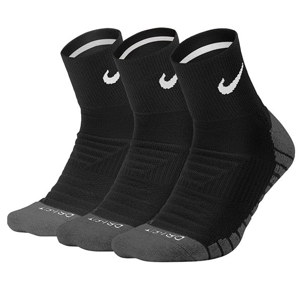 Nike Everyday Cushion Max Ankle Sock (3x) (Black) vid-40198822953047 @size_L ^color_NA