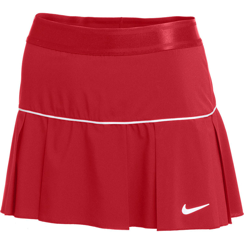 Nike Court Team Victory Skirt (W) (Red) vid-40198832390231 @size_S ^color_RED
