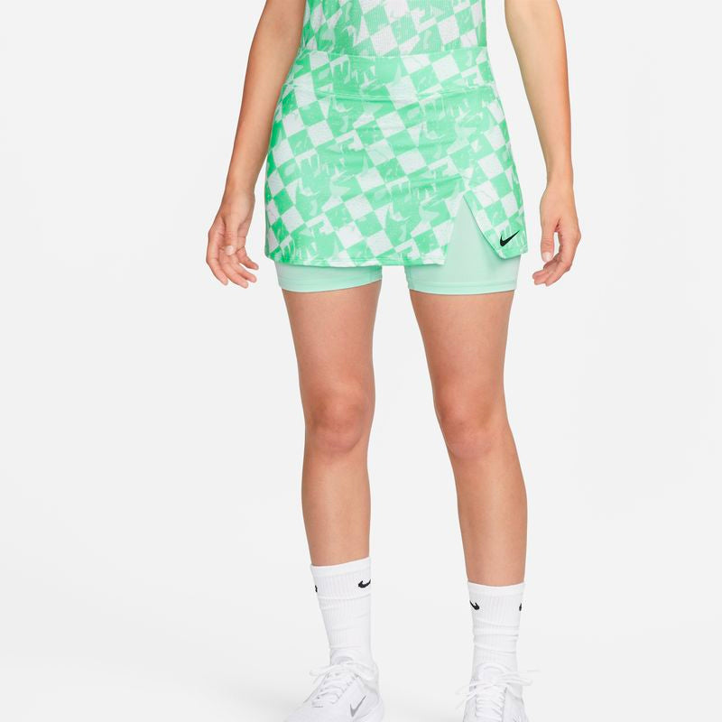 Nike Court Victory Printed Skirt (W) (Mint Green) vid-40198820757591 @size_L ^color_GRN