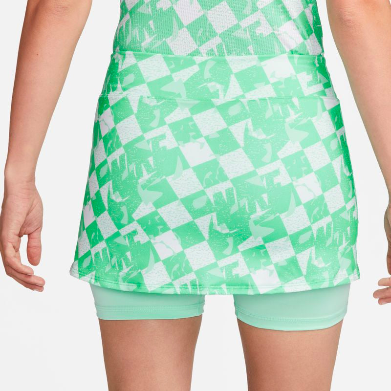 Nike Court Victory Printed Skirt (W) (Mint Green) vid-40198820888663 @size_XS ^color_GRN