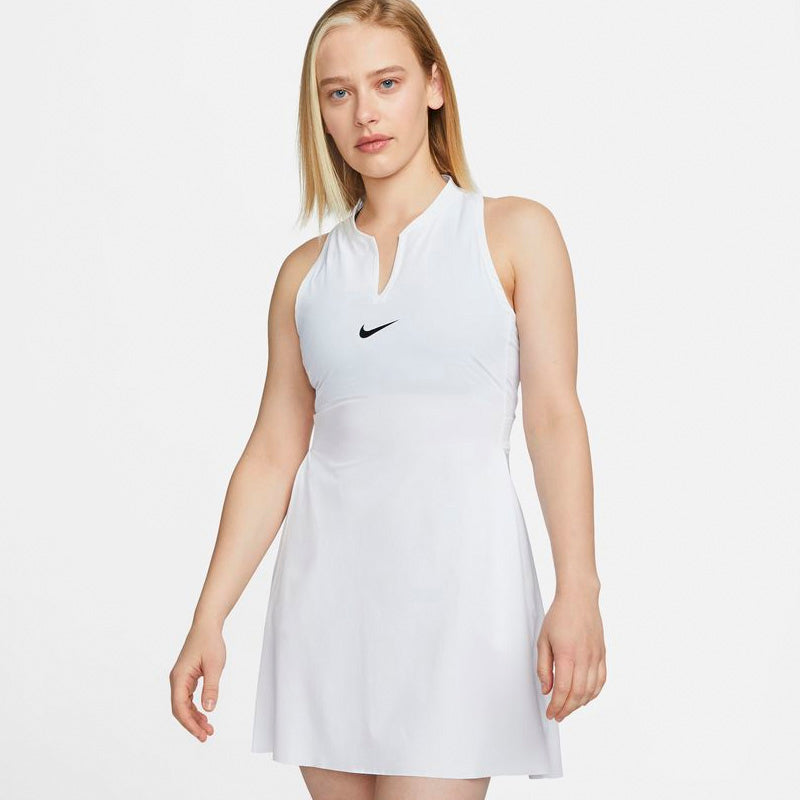 Nike Court Club Dress (W) (White) vid-40198739296343 @size_XL ^color_WHT