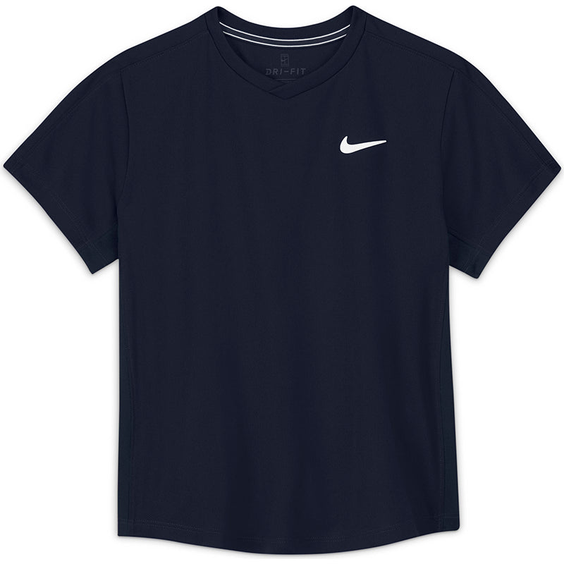 Nike Court DriFit Victory Top (B) (Navy) vid-40198889996375 @size_M ^color_NVY