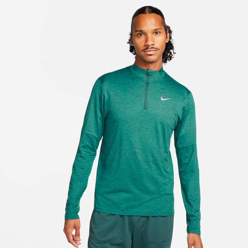 Nike Element 1/2 Zip Running Top (M) (Faded Spruce) vid-40198828523607 @size_M ^color_GRN