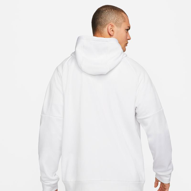Nike Therma-FIT Full-Zip Fitness Hoodie (M) (White) vid-40198860374103 @size_XL ^color_WHT