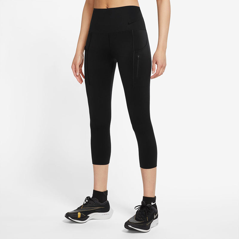 Nike Go High-Waisted Cropped Tight (W) (Black) vid-40198746177623 @size_S ^color_BLK