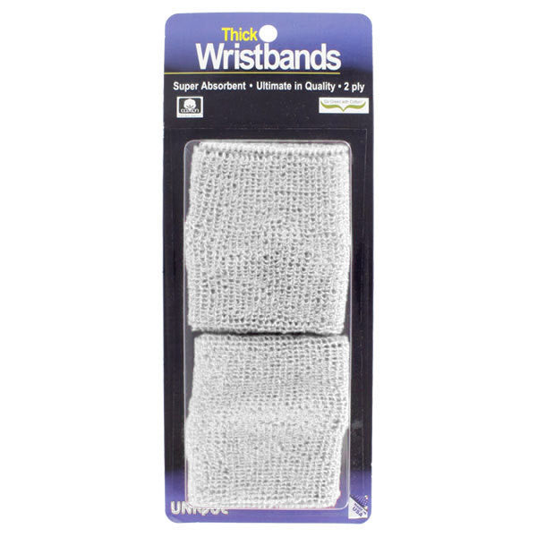 Unique Superthick Wristbands(2X) (White) vid-40174636990551