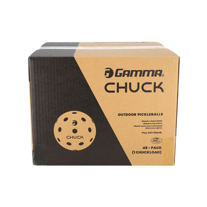 Gamma Chuck Outdoor Pickleballs (48x) (Yellow) vid-40503024681047 @size_OS ^color_YEL