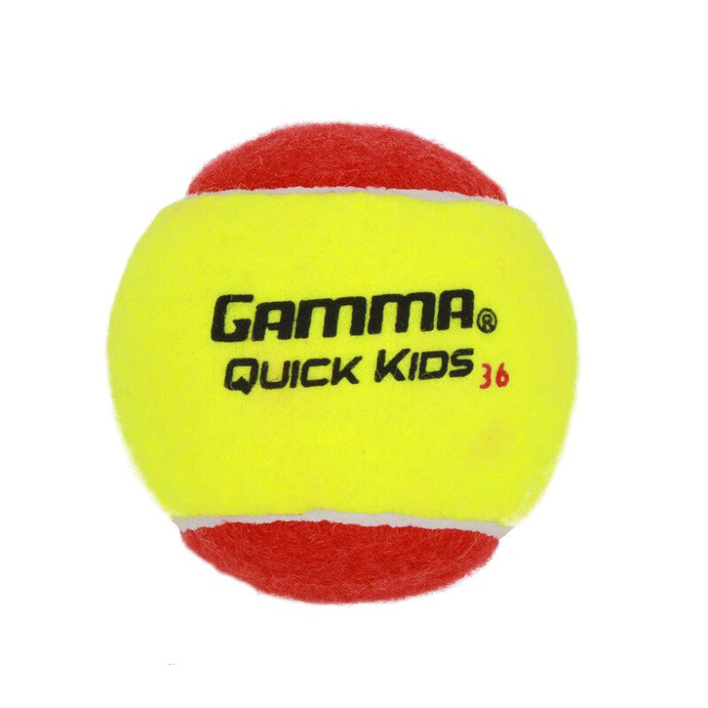 Gamma Quick Kids 36 Tennis Balls (Bag 12x) vid-40590106361943 @size_OS ^color_YEL