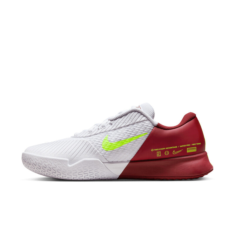 Nike Air Zoom Vapor Pro 2 HC (M) (White/Red) vid-40423600980055 @size_12.5 ^color_WHT