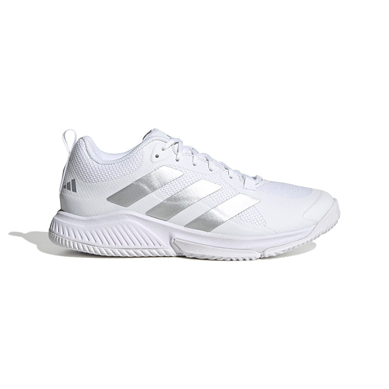 adidas Court Team Bounce 2.0 Indoor (W) (White) vid-40141822459991 @size_8.5 ^color_WHT