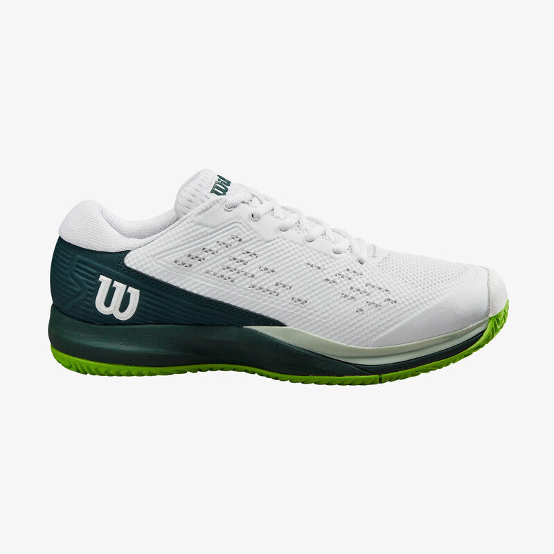 Wilson Rush Pro Ace (M) (White/Green) vid-40538332889175 @size_12.5 ^color_WH/GN