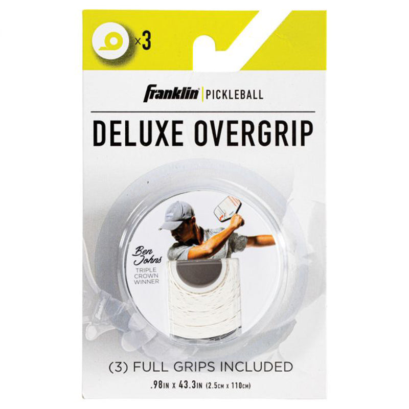 Franklin Pickleball Paddle Over Grip (3x) (White) vid-40142368243799