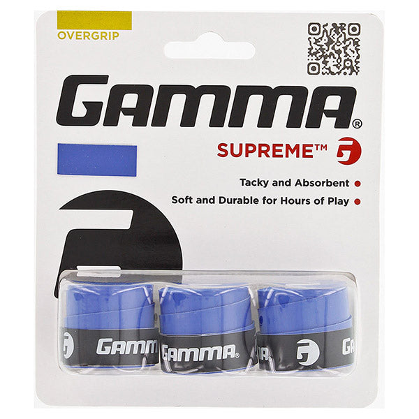 Gamma Supreme Overgrip (3x) (Blue) vid-40141948616791