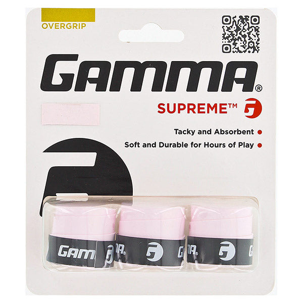 Gamma Supreme Overgrip (3x) (Pink) vid-40141948715095