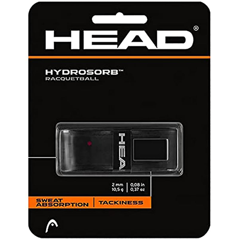 Head HydroSorb Racquetball Grip (1x) (Black) vid-40142040596567