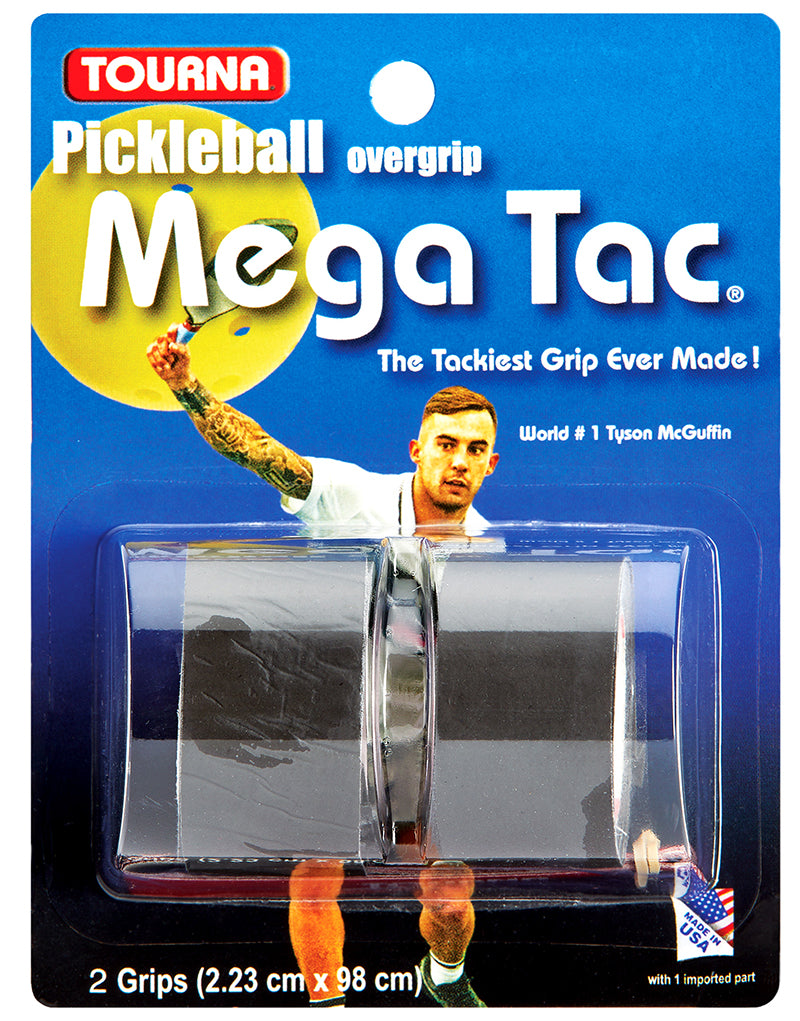 Tourna Mega Tac Pickleball Overgrip (2x) (Black) vid-40174655635543