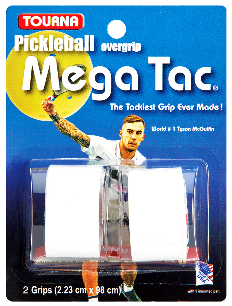Tourna Mega Tac Pickleball Overgrip (2x) (White) vid-40174655701079