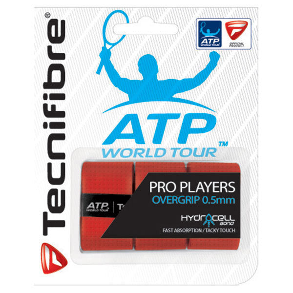 Tecnifibre Pro Players Overgrip (3x) Red vid-40174713667671