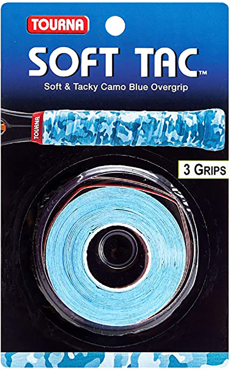 Tourna Soft Tac Overgrip (3x) (Blue Camo) vid-40174639186007