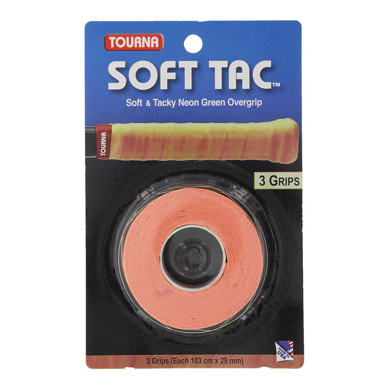Tourna Soft Tac Overgrip (3x) (Orange) vid-40174639251543