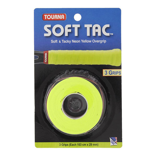 Tourna Soft Tac Overgrip (3x) (Yellow) vid-40174639284311