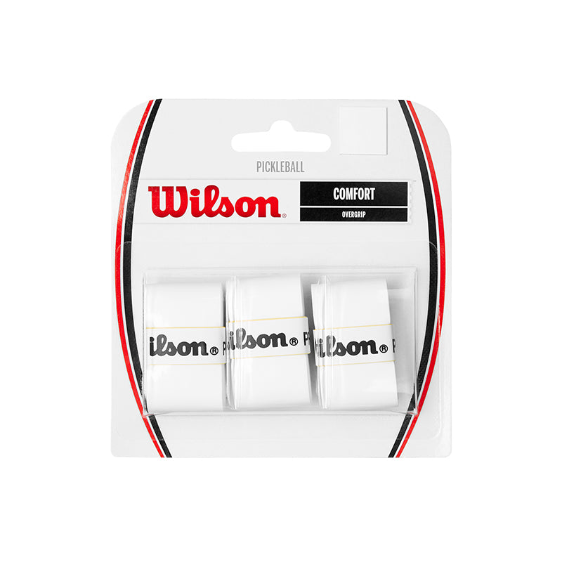 Wilson Pickleball Comfort Pro Overgrip (3x) (White) vid-40152660082775