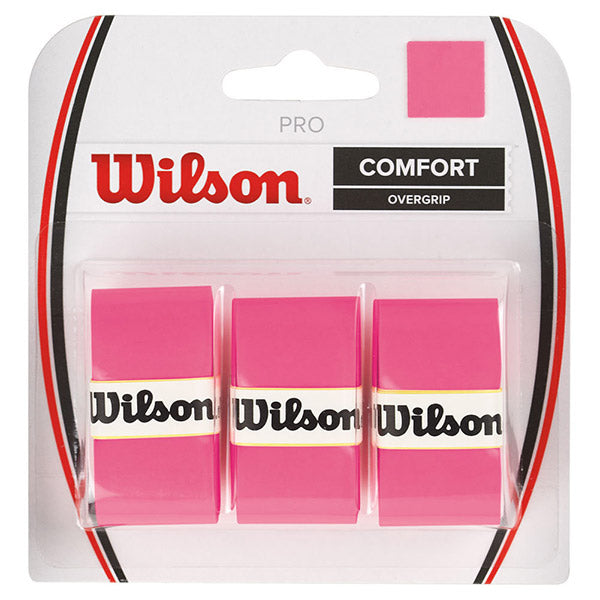 Wilson Pro Overgrip (3x) (Pink) vid-40152708022359 @size_OS ^color_PNK