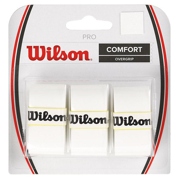 Wilson Pro Overgrip (3x) (White) vid-40152708087895 @size_OS ^color_WHT