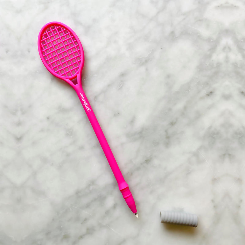 courtgirl Let's Play Racquet Pen (1x) (Hot Pink) vid-40247297540183 @size_OS ^color_PNK