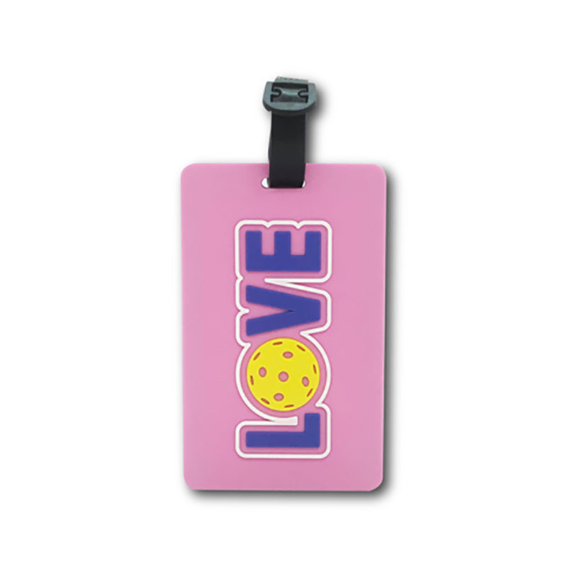 Pickleball Love Bag Tags (1x) vid-40202514661463 @size_OS ^color_PNK