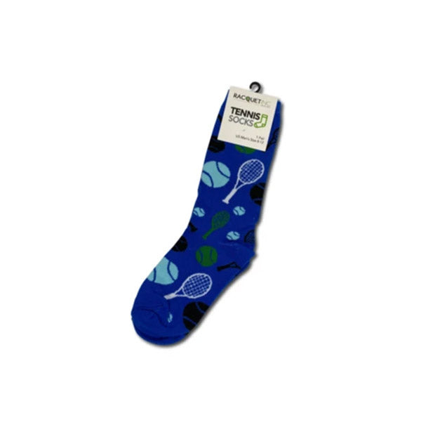 Men's Tennis Dress Socks (1x)(Blue) vid-40218885619799 @size_OS ^color_BLU