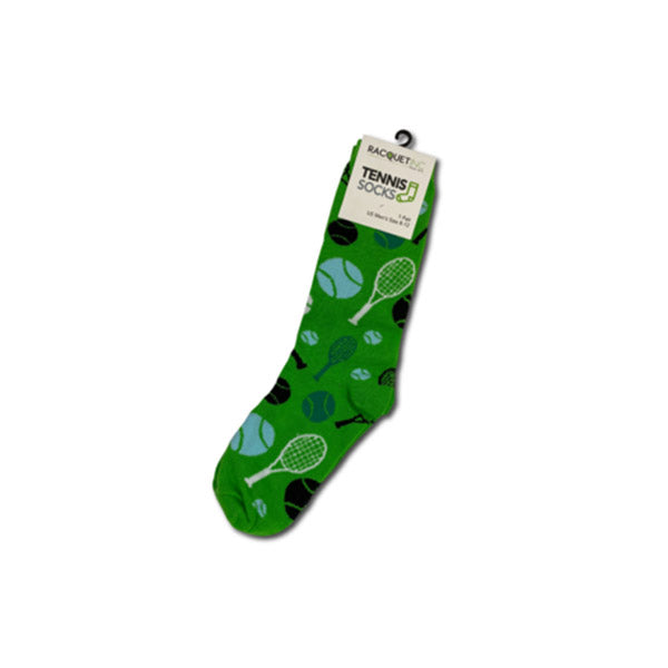 Men's Tennis Dress Socks (1x)(Green) vid-40218885652567 @size_OS ^color_GRN