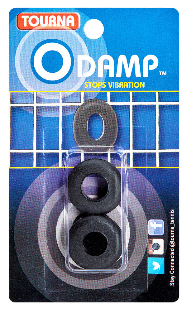 Tourna O-Damp Vibration Dampeners (2x) (Black) vid-40174646100055