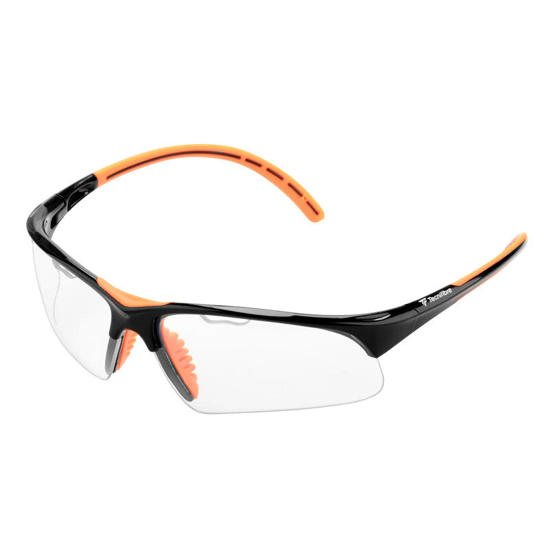 Tecnifibre Squash Eyewear (Black/Orange) vid-40304977870935 @size_OS ^color_BLK