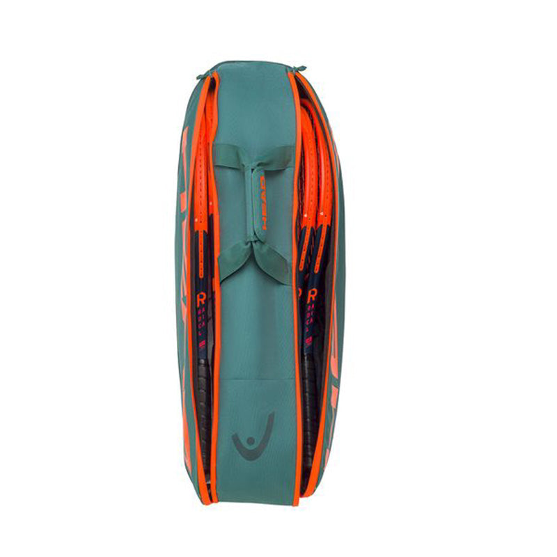 Head Pro Racquet 6R Bag M (Dark Cyan/Orange) vid-40142318338135