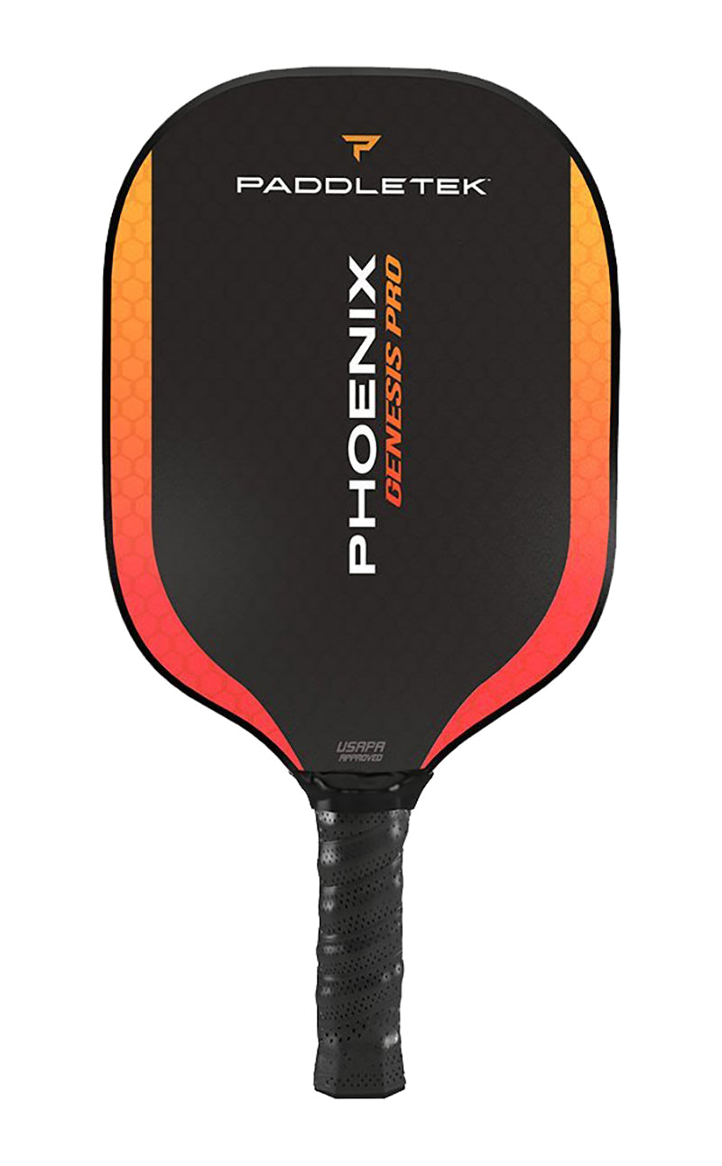 Paddletek Phoenix Genesis Pro Pickleball Paddle (Standard Grip) (Red) vid-40174017249367