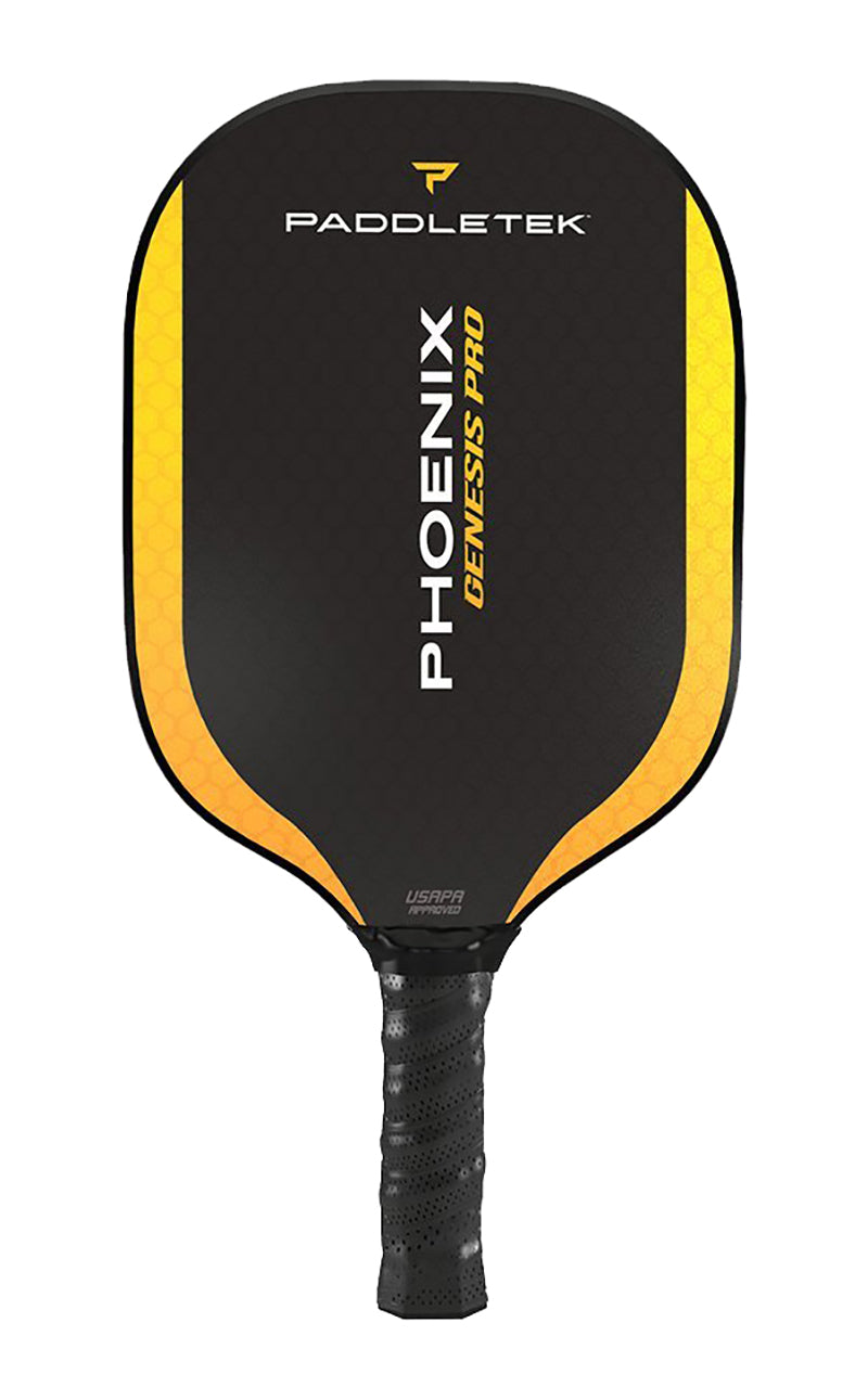 Paddletek Phoenix Genesis Pro Pickleball Paddle (Standard Grip) (Yellow) vid-40174017282135